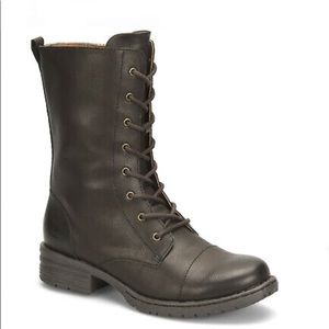 b.o.c. Women's Dark Brown Lace-Up Moto Boots